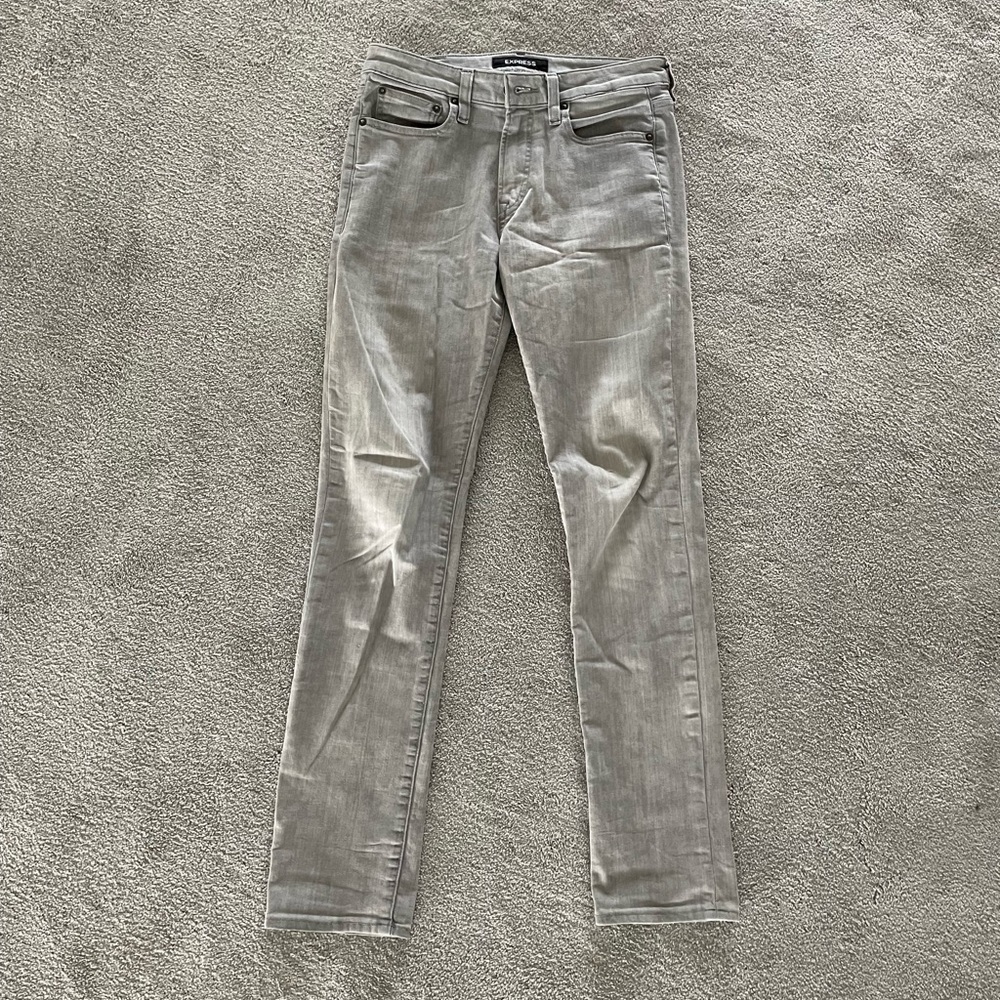 Express Gray Slim Jeans